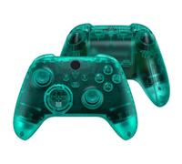 eXtremeRate Full Set Shell Buttons for Xbox Series X & S Controller, Emerald Green Replacement Side Rails Grips Front Back Plate Cover for Xbox Core Wireless Controller [Controller NOT Included]