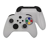 eXtremeRate Full Set Shell Buttons for Xbox Series X & S Controller, SFC SNES Classic EU Style Replacement Side Rails Grips Front Back Cover for Xbox Core Wireless Controller [Controller Excluded]