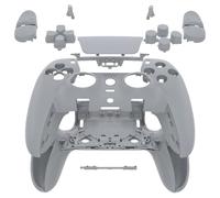 eXtremeRate Full Set Shell with Buttons Touchpad Cover Compatible with ps5 Edge Controller, New Hope Gray Replacement Decorative Trim Shell Front Back Plates Compatible with ps5 Edge Controller