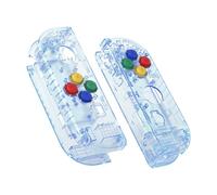 eXtremeRate Glacier Blue Joy con Handheld Controller Housing with Colorful Buttons, DIY Replacement Shell Case for Nintendo Switch Joycon & Switch OLED Joy con - Joy con and Console NOT Included