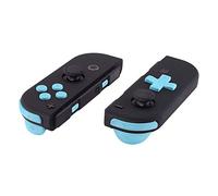 eXtremeRate Heaven Blue D-pad ABXY Keys SR SL L R ZR ZL Trigger Buttons Springs, Full Set Buttons Fix Kits for Nintendo Switch Joycon & Switch OLED Joy con (D-pad ONLY Fits Joy con D-pad Shell)