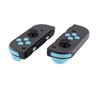eXtremeRate Heaven Blue Replacement ABXY Direction Keys SR SL L R ZR ZL Trigger Buttons Springs, Full Set Buttons Repair Kits with Tools for Nintendo Switch Joycon & Switch OLED Joy con