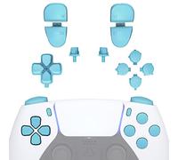 eXtremeRate Heaven Blue Replacement Full Set Buttons Compatible with ps5 Controller BDM-030 BDM-040 BDM-050, D-pad R1 L1 R2 L2 Triggers Share Options Face Buttons - Controller NOT Included