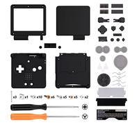 eXtremeRate IPS Ready Upgraded Black Soft Touch Custom Replacement Housing Shell for Gameboy Advance SP GBA SP - Compatible with Both IPS & Standard LCD - Console & Screen NOT Included