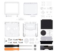 eXtremeRate IPS Ready Upgraded Clear Custom Replacement Housing Shell for Gameboy Advance SP GBA SP - Compatible with Both IPS & Standard LCD - Console & Screen NOT Included