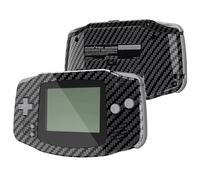 eXtremeRate IPS Ready Upgraded Graphite Carbon Fiber Replacement Shell Full Housing Cover Buttons for Gameboy Advance GBA - Compatible with Both IPS & Standard LCD - Console & IPS Screen NOT Included