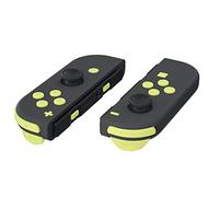 eXtremeRate Lemon Yellow Replacement ABXY Direction Keys SR SL L R ZR ZL Trigger Buttons, Full Set Buttons Repair Kits with Tools for Nintendo Switch Joycon & Switch OLED Joy con
