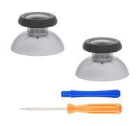 eXtremeRate Light Black Replacement Thumbsticks for ps 5 Controller, for ps 5 Analog Stick, Custom Joystick for ps 4 All Model Controller