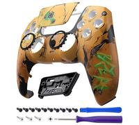 eXtremeRate LUNA Redesigned Front Shell Touchpad Compatible with ps5 Controller BDM-010 020 030 040 050 060, Replacement Faceplate Case Cover Compatible with ps5 Controller - Wasteland