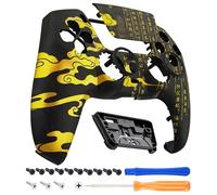 eXtremeRate LUNA Redesigned Front Shell Touchpad Compatible with ps5 Controller BDM-010 020 030 040 050, Eastern Myth Replacement Faceplate Case Custom Cover Compatible with ps5 Controller