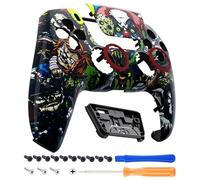 eXtremeRate LUNA Redesigned Front Shell Touchpad Compatible with ps5 Controller BDM-010 020 030 040 050, Scary Party Replacement Custom Touch Pad Cover Compatible with ps5 Controller