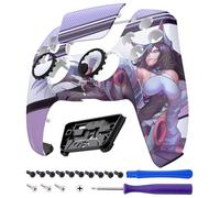 eXtremeRate LUNA Redesigned Front Shell Touchpad Compatible with ps5 Controller BDM-010 020 030 040 050 060, Replacement Faceplate Case Cover Compatible with ps5 Controller - Neko Mecha