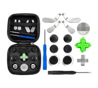 eXtremeRate Metal Magnetic 18 in 1 D-pads Thumbsticks Joysticks Paddles Hair Trigger Locks T8H Cross Screwdriver Repair Replacement Parts with Case for Xbox One Xbox One Elite Xbox One S X Controller