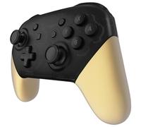 eXtremeRate Metallic Champagne Gold Replacement Handle Grips for Nintendo Switch Pro Controller, Soft Touch DIY Hand Grip Shell for Nintendo Switch Pro Controller - Controller NOT Included