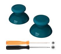 eXtremeRate Mineral Blue Replacement 3D Joystick Thumbsticks, Analog Thumb Sticks with Cross Screwdriver for Nintendo Switch Pro Controller