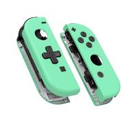 eXtremeRate Mint Green DIY Housing (D-Pad Version) with Full Buttons for Joycon Handheld Controller, Replacement Shell Case for Nintendo Switch & Switch OLED [Only the Shell, NOT the Joycon]