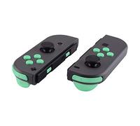 eXtremeRate Mint Green Replacement ABXY Direction Keys SR SL L R ZR ZL Trigger Buttons Springs, Full Set Buttons Repair Kits with Tools for Nintendo Switch Joycon & Switch OLED Joy con