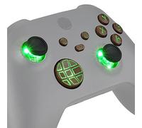 eXtremeRate Multi-Colors Buttons for Xbox Series X & S Controller - Personalized Customized Accessories - 7 Colors 9 Modes DTF LED Kit for Xbox Series X/S Controller - Wood Grain [Controller Excluded]