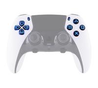 eXtremeRate Multi-Colors Luminated D-pad Action Create Option Face Buttons for PS5 Edge Controller, 7 Colors 9 Effects D&F LED Kit for PS5 Edge Controller - Black Classical Symbols Buttons