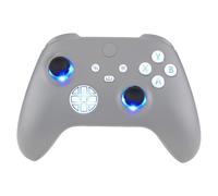 eXtremeRate Multi-Colors Luminated D-pad Thumbsticks Start Back Sync ABXY Buttons for Xbox Series X/S Controller, White Classical Symbols Buttons DTF V2 LED Kit for Xbox Core Controller Model 1914