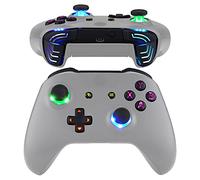 eXtremeRate Multi-Colors Luminated Dpad Thumbsticks Start Back ABXY Action Buttons, Black Classical Symbols Buttons DTFS (DTF 2.0) LED Kit for Xbox One S/X Controller - Controller NOT Included