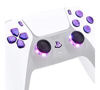 eXtremeRate Multi-Colors Luminated Thumbstick & Face Buttons for ps5 Controller BDM-010/020, Chameleon Purple Blue Classical Symbols Buttons DTF V3 LED Kit for ps5 Controller - NOT A Controller