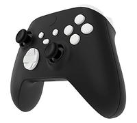 eXtremeRate No Letter Imprint Custom Full Set Buttons for Xbox Core Wireless Controller, Replacement Accessories Bumpers Triggers Dpad ABXY Keys Parts for Xbox Series X & S Controller - White