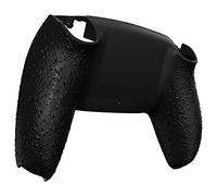 eXtremeRate Non-Slip Custom Back Plate Bottom Shell Compatible with p s 5 Controller, 3D Splashing Cover Game Improvement Replacement Back Shell Compatible with p s 5 Controller - Textured Black