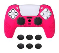 eXtremeRate PlayVital 3D Studded Edition Rubber Cover for ps5 Bright Pink