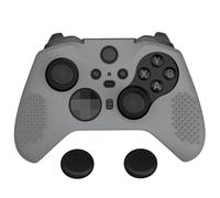 eXtremeRate PlayVital New Hope Gray Soft Anti-Slip Silicone Cover Skins for Xbox One Elite Controller Series 2, Custom Protective Case for Xbox Elite Series 2 Core Controller with Thumb Grips
