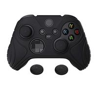 eXtremeRate PlayVital Samurai Edition Anti-Slip Silicone Grip Skin for Xbox Series S/X Controller, Ergonomic Protective Case Cover for Xbox Core Wireless Controller w/Thumb Grips - Black