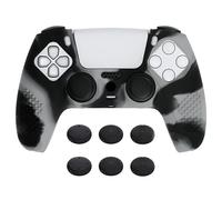 eXtremeRate PlayVital Silicone Skin Cover for ps5 Controller Gray Black