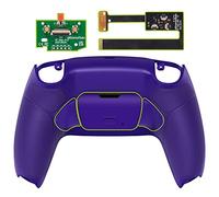eXtremeRate Programable RISE 2.0 Remap Kit for ps5 Controller BDM 010 BDM 020, Upgrade Board & Rubberized Grip Redesigned Back Shell & Back Buttons attachment - Galactic Purple