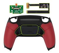 eXtremeRate Programable RISE 2.0 Remap Kit for ps5 Controller BDM-010 BDM-020, Upgrade Board & Rubberized Grip Redesigned Back Shell & Back Buttons attachment - Red - Controller NOT Included