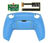 eXtremeRate Programable RISE 2.0 Remap Kit for ps5 Controller BDM 010 BDM 020, Upgrade Board & Rubberized Grip Redesigned Back Shell & Back Buttons attachment - Starlight Blue