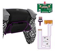 eXtremeRate Programable RISE V3 Remap Kit for PS5 Controller BDM-030 040 050, Upgrade Board & Redesigned Bottom Shell & Back Buttons Attachment for PS5 Controller - Textured White