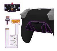 eXtremeRate Programable RISE4 Remap Kit for ps5 Controller BDM-030 040 050 060, Upgrade Board & Redesigned Back Shell & 4 Back Buttons - Black