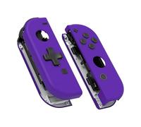 eXtremeRate Purple Joy con Handheld Controller Housing (D-Pad Version) with Full Set Buttons, DIY Replacement Shell Case for Nintendo Switch Joycon & Switch OLED Joy con