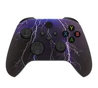 eXtremeRate Purple Thunder Storm Soft Touch Front Housing Shell Faceplate for Xbox Series X and Xbox Series S Controller Custom Accessories - Controller NOT Included