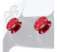 eXtremeRate Red Aluminum Thumbsticks for PS5 & PS4 Controller, Custom Metal Joysticks - Controller NOT Included