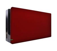 eXtremeRate Red Custom Faceplate for Nintendo Switch Charging Dock, Soft Touch Grip DIY Replacement Housing Shell for Nintendo Switch Dock - Dock NOT Included