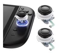eXtremeRate Replacement 3D Joystick for Nintendo Switch 2 JoyCon, Controller Left Right Analog Stick Thumbsticks with Repair Tools for JoyCon 2, Multi-Colors - White