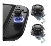 eXtremeRate Replacement 3D Joystick for Nintendo Switch 2 JoyCon, Controller Left Right Analog Stick Thumbsticks with Repair Tools for JoyCon 2, Multi-Colors - Clear Slate Black