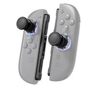 eXtremeRate Replacement 3D Joystick & Thumb Grips & Side Rail Shell Buttons for Nintendo Switch 2 JoyCon, Console Rail Stickers Controller Left Right Analog Stick Thumbsticks Caps for Switch 2 - Black