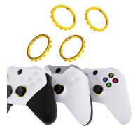 eXtremeRate Replacement Accent Rings for Xbox Elite Series 2 Core | for Elite Series 2 | for Xbox One Elite | for eXtremeRate ASR Version Shell for Xbox Series X/S Controller - Chrome Gold