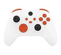 eXtremeRate Replacement Buttons for Xbox Core Wireless Controller, Orange DIY Accessories Kit LB RB LT RT Bumpers Trigers Dpad ABXY Start Back Sync Share Keys Parts for Xbox Series X & S Controller