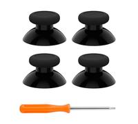eXtremeRate Replacement Controller Joystick for Xbox One - 4 PCS Black Thumbsticks Analog Thumb Sticks Parts for Xbox Series X/S, Xbox One S/X, Elite Controller with Repair Kit Screwdriver