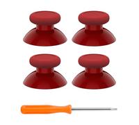 eXtremeRate Replacement Controller Joystick for Xbox One - 4 PCS Carmine Red Thumbsticks Analog Thumb Sticks Parts for Xbox Series X/S, Xbox One S/X, Elite Controller with Repair Kit Screwdriver