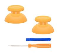 eXtremeRate Replacement Custom Joystick Analog Stick Compatible with p s 5 Controller, for p s 4 All Model Controller - Caution Yellow