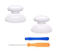 eXtremeRate Replacement Custom Joystick Analog Stick Compatible with p s 5 Controller, for p s 4 All Model Controller - White